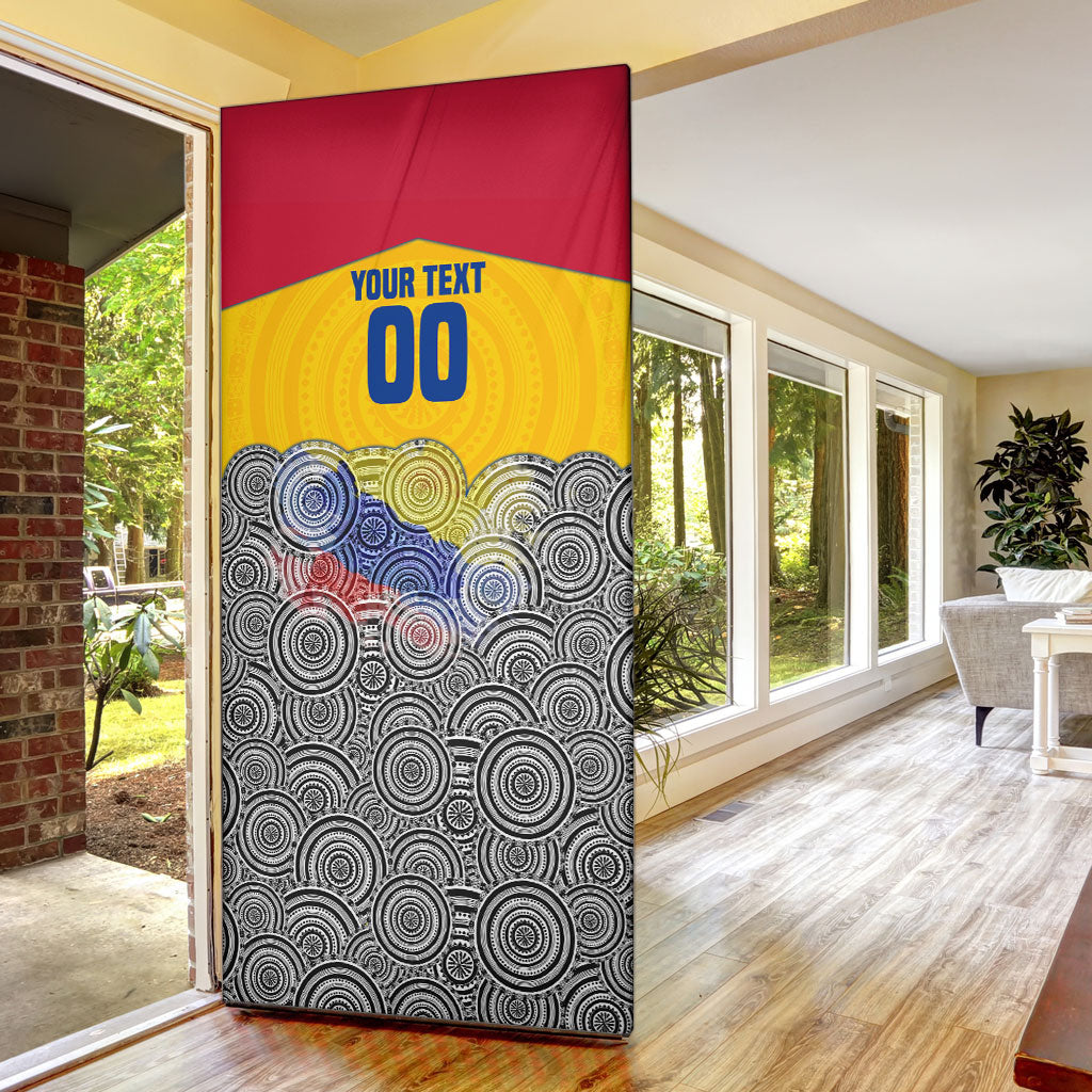 Personalized Colombia Football Door Cover Vulture Mascot Sombrero Vueltiao Map