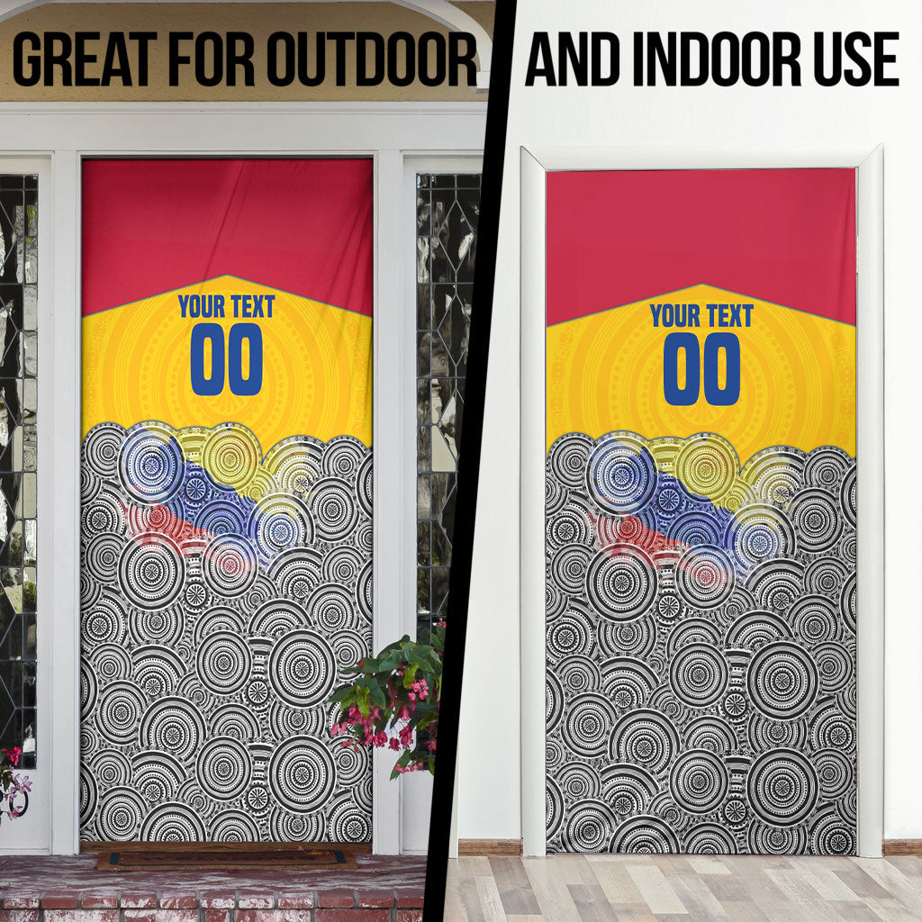 Personalized Colombia Football Door Cover Vulture Mascot Sombrero Vueltiao Map