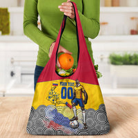 Personalized Colombia Football Grocery Bag Vulture Mascot Sombrero Vueltiao Map