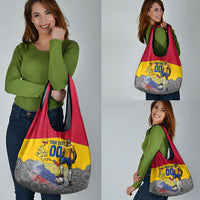 Personalized Colombia Football Grocery Bag Vulture Mascot Sombrero Vueltiao Map