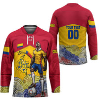 Personalized Colombia Football Hockey Jersey Vulture Mascot Sombrero Vueltiao Map