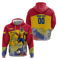 Personalized Colombia Football Hoodie Vulture Mascot Sombrero Vueltiao Map