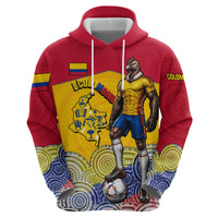 Personalized Colombia Football Hoodie Vulture Mascot Sombrero Vueltiao Map