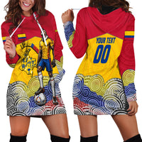 Personalized Colombia Football Hoodie Dress Vulture Mascot Sombrero Vueltiao Map