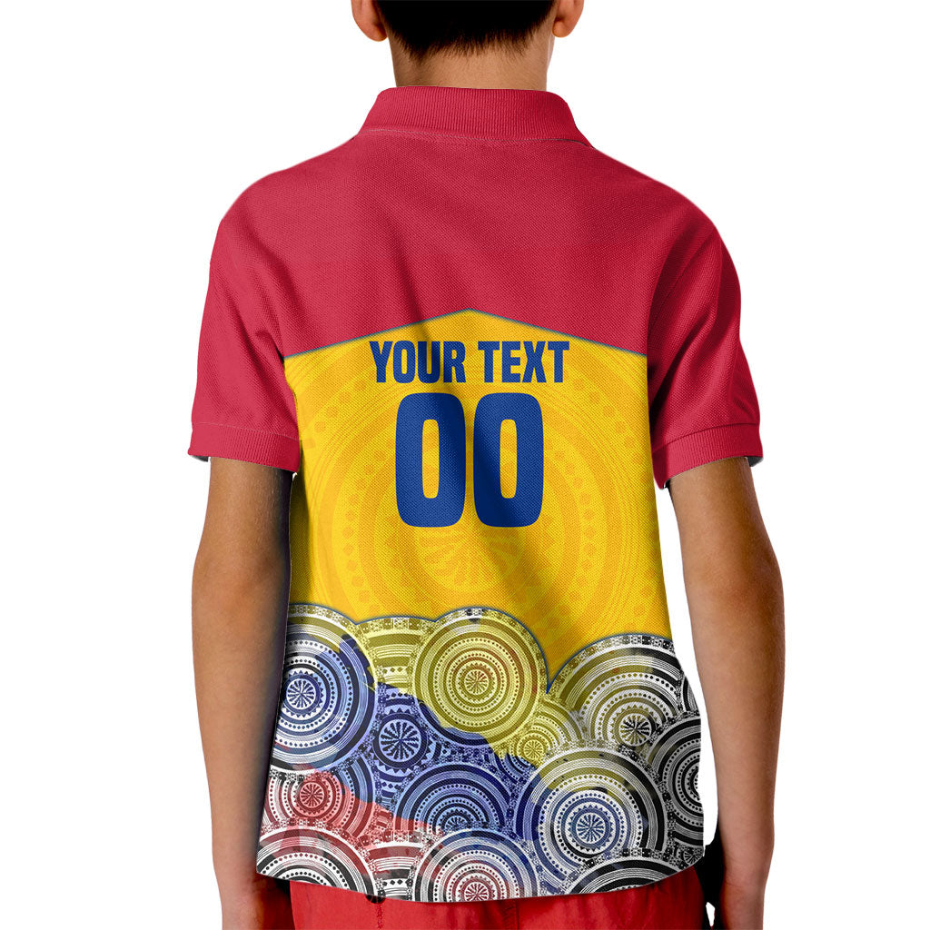 Personalized Colombia Football Kid Polo Shirt Vulture Mascot Sombrero Vueltiao Map