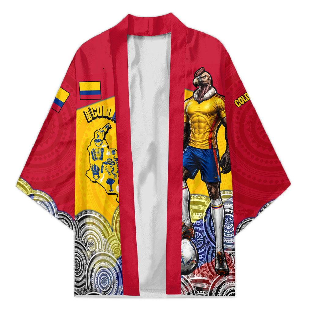 Personalized Colombia Football Kimono Vulture Mascot Sombrero Vueltiao Map