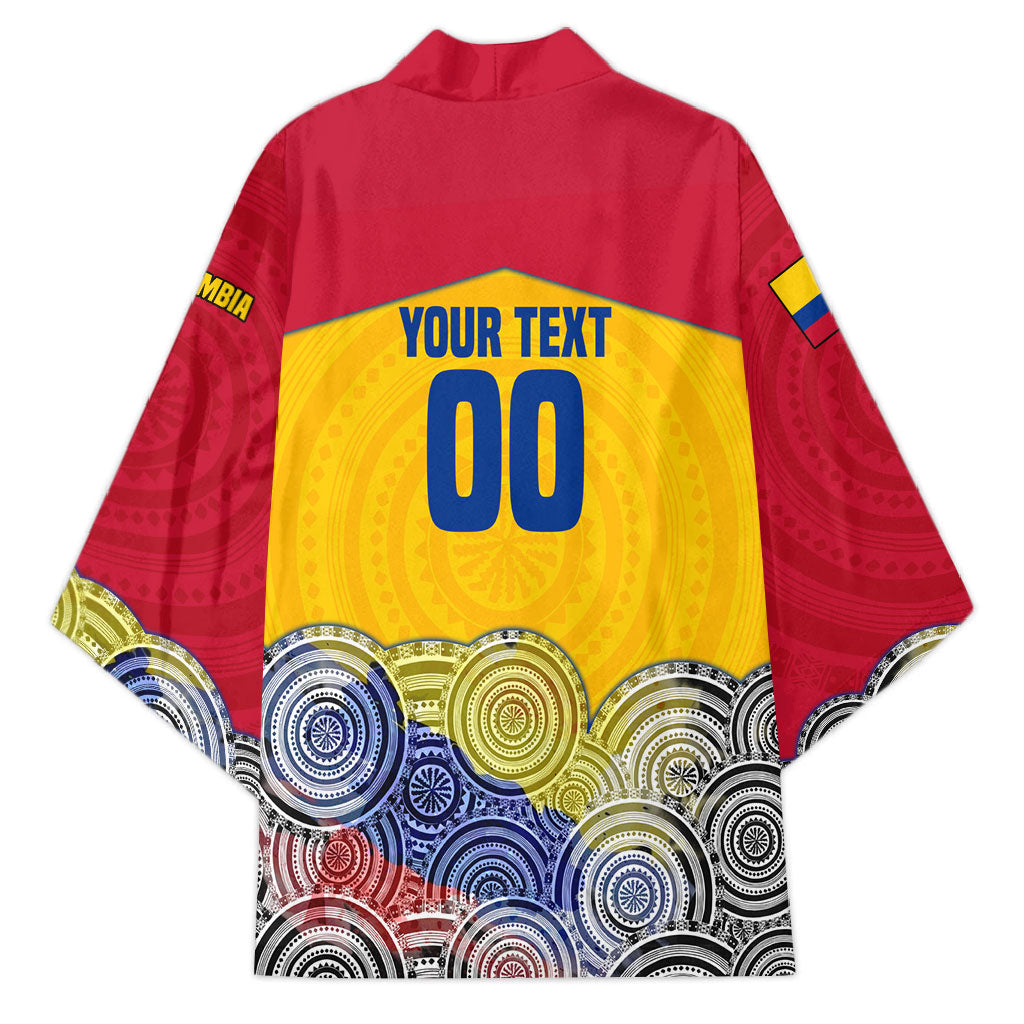 Personalized Colombia Football Kimono Vulture Mascot Sombrero Vueltiao Map