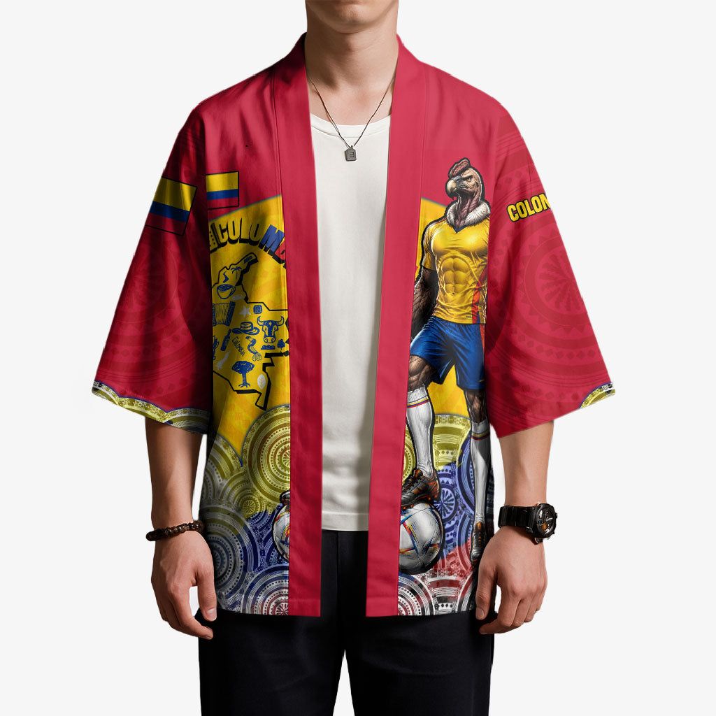 Personalized Colombia Football Kimono Vulture Mascot Sombrero Vueltiao Map