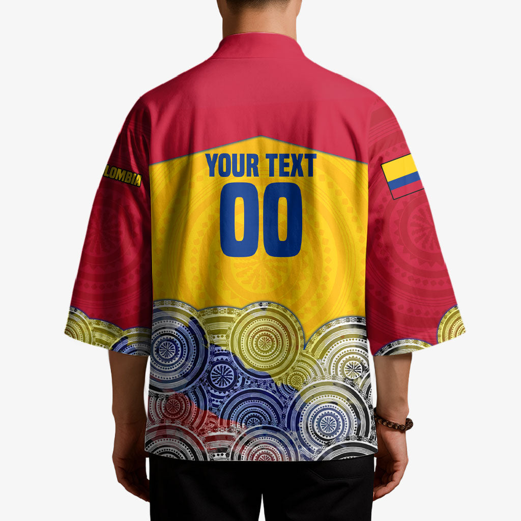 Personalized Colombia Football Kimono Vulture Mascot Sombrero Vueltiao Map