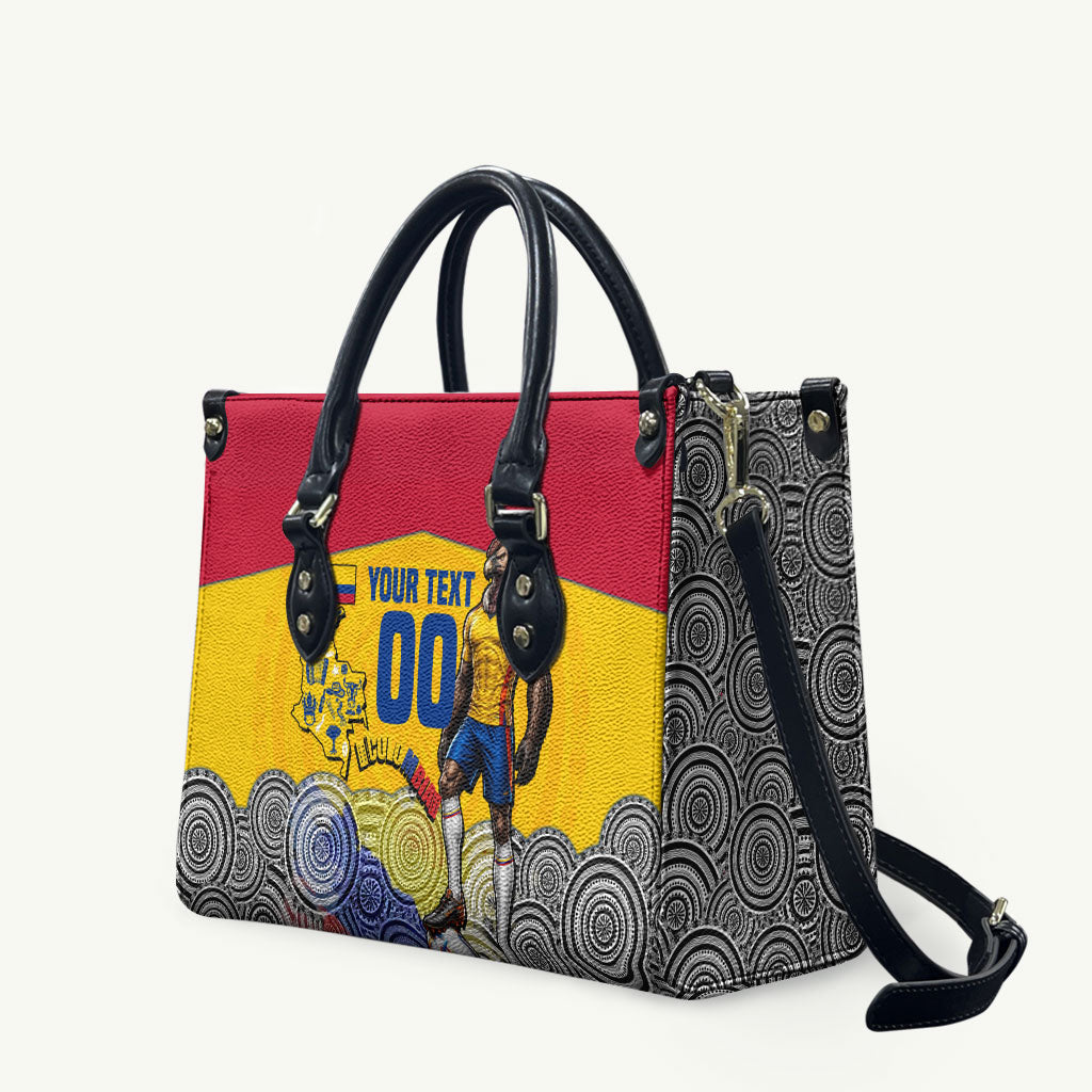 Personalized Colombia Football Leather Bag Vulture Mascot Sombrero Vueltiao Map