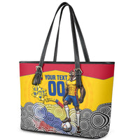 Personalized Colombia Football Leather Tote Bag Vulture Mascot Sombrero Vueltiao Map