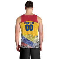 Personalized Colombia Football Men Tank Top Vulture Mascot Sombrero Vueltiao Map