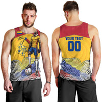 Personalized Colombia Football Men Tank Top Vulture Mascot Sombrero Vueltiao Map