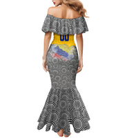 Personalized Colombia Football Mermaid Dress Vulture Mascot Sombrero Vueltiao Map