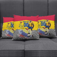Personalized Colombia Football Pillow Cover Vulture Mascot Sombrero Vueltiao Map