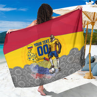 Personalized Colombia Football Sarong Vulture Mascot Sombrero Vueltiao Map
