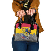 Personalized Colombia Football Shoulder Handbag Vulture Mascot Sombrero Vueltiao Map