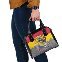 Personalized Colombia Football Shoulder Handbag Vulture Mascot Sombrero Vueltiao Map