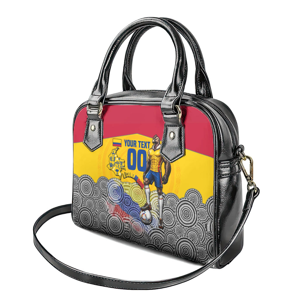 Personalized Colombia Football Shoulder Handbag Vulture Mascot Sombrero Vueltiao Map