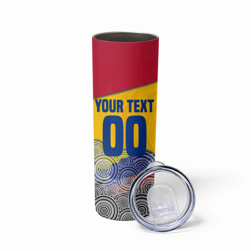 Personalized Colombia Football Skinny Tumbler Vulture Mascot Sombrero Vueltiao Map