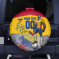 Personalized Colombia Football Spare Tire Cover Vulture Mascot Sombrero Vueltiao Map