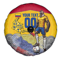 Personalized Colombia Football Spare Tire Cover Vulture Mascot Sombrero Vueltiao Map