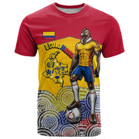 Personalized Colombia Football T Shirt Vulture Mascot Sombrero Vueltiao Map