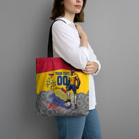 Personalized Colombia Football Tote Bag Vulture Mascot Sombrero Vueltiao Map