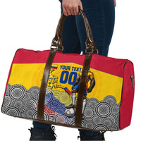 Personalized Colombia Football Travel Bag Vulture Mascot Sombrero Vueltiao Map