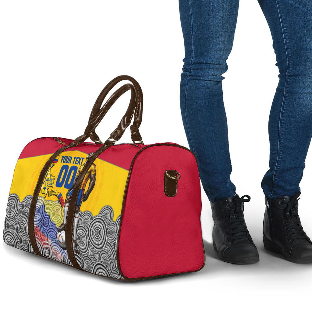 Personalized Colombia Football Travel Bag Vulture Mascot Sombrero Vueltiao Map