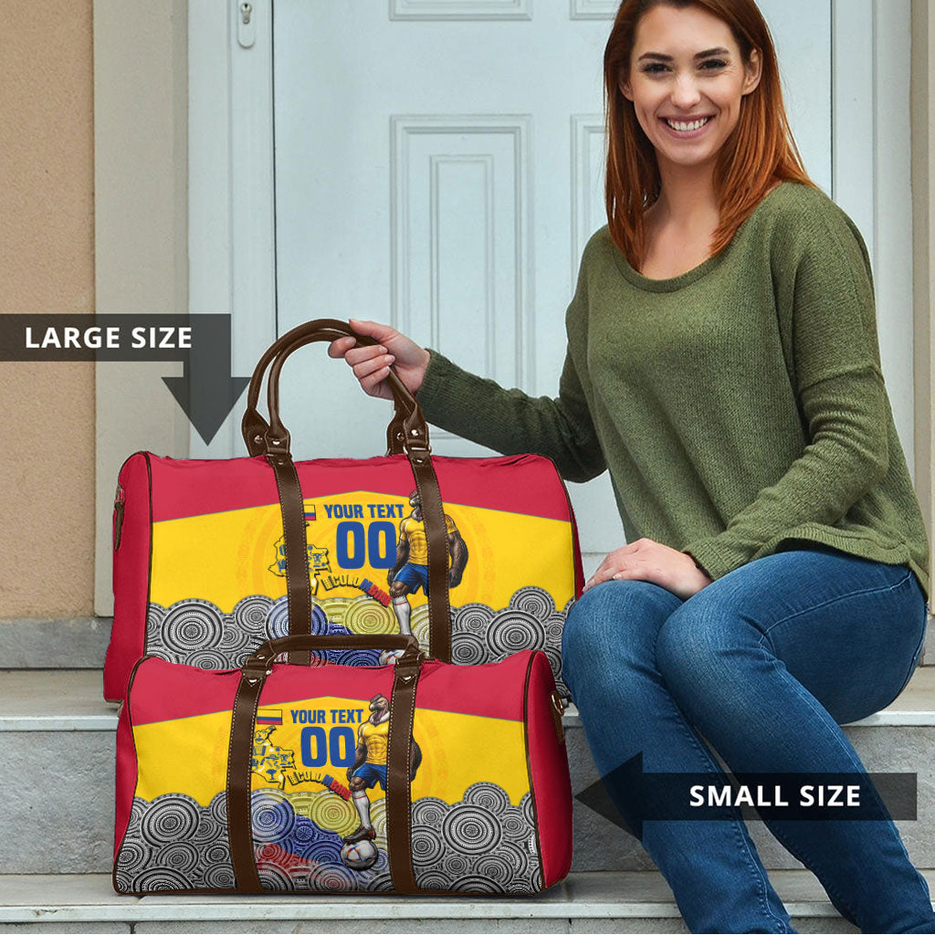 Personalized Colombia Football Travel Bag Vulture Mascot Sombrero Vueltiao Map