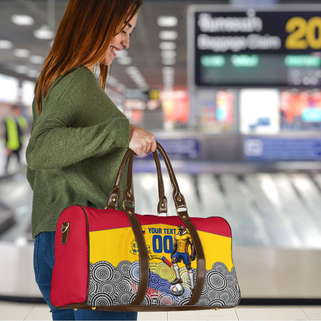 Personalized Colombia Football Travel Bag Vulture Mascot Sombrero Vueltiao Map