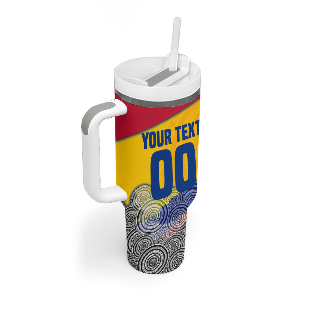 Personalized Colombia Football Tumbler With Handle Vulture Mascot Sombrero Vueltiao Map