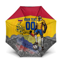 Personalized Colombia Football Umbrella Vulture Mascot Sombrero Vueltiao Map