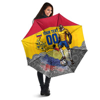 Personalized Colombia Football Umbrella Vulture Mascot Sombrero Vueltiao Map