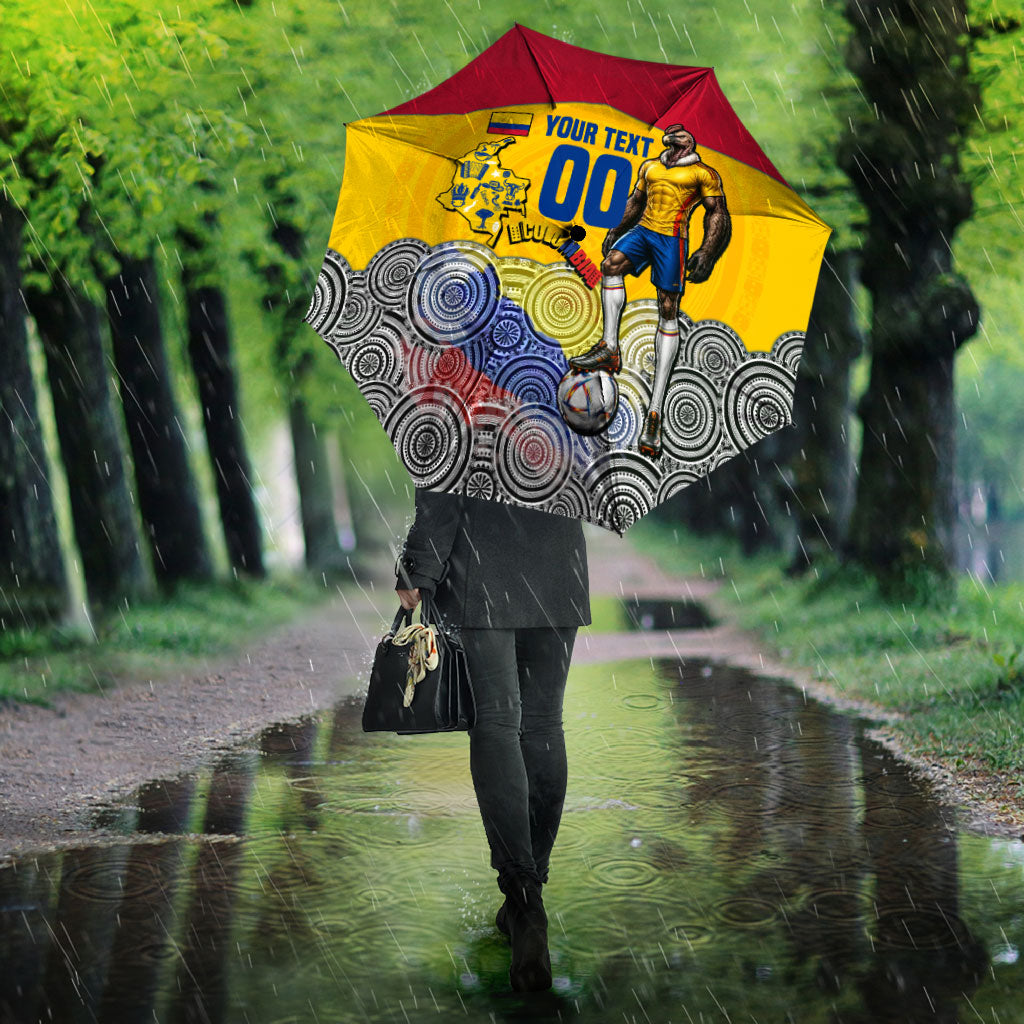 Personalized Colombia Football Umbrella Vulture Mascot Sombrero Vueltiao Map