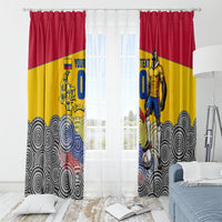 Personalized Colombia Football Window Curtain Vulture Mascot Sombrero Vueltiao Map