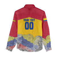 Personalized Colombia Football Women Casual Shirt Vulture Mascot Sombrero Vueltiao Map