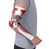 Personalized Paraguay Soccer Arm Sleeves Harpy Eagle Mascot Football Flag