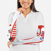 Personalized Paraguay Soccer Arm Sleeves Harpy Eagle Mascot Football Flag