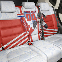Personalized Paraguay Soccer Back Car Seat Cover Harpy Eagle Mascot Football Flag