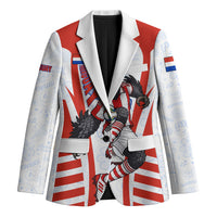 Personalized Paraguay Soccer Blazer Harpy Eagle Mascot Football Flag
