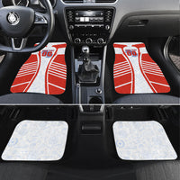 Personalized Paraguay Soccer Car Mats Harpy Eagle Mascot Football Flag