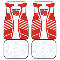 Personalized Paraguay Soccer Car Mats Harpy Eagle Mascot Football Flag
