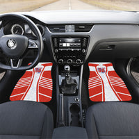 Personalized Paraguay Soccer Car Mats Harpy Eagle Mascot Football Flag