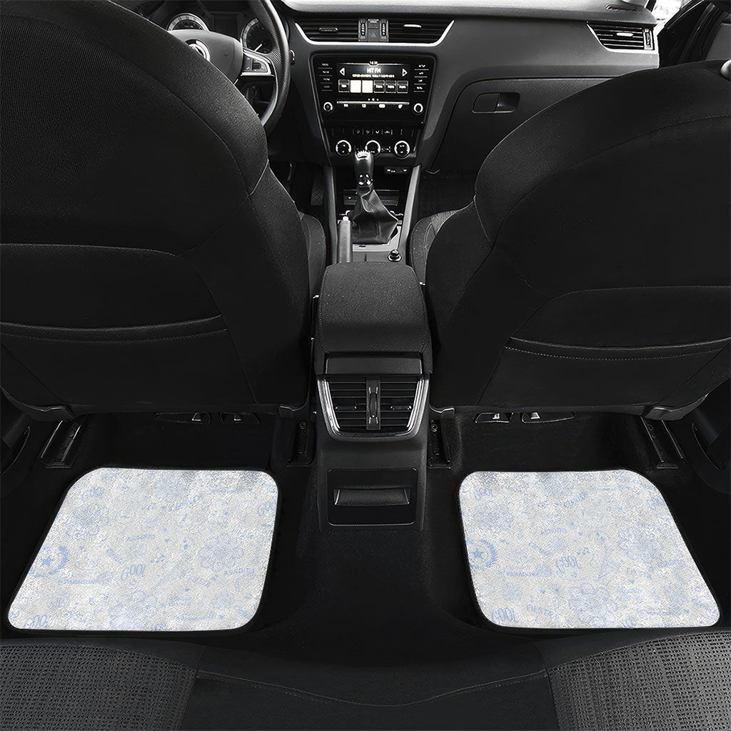 Personalized Paraguay Soccer Car Mats Harpy Eagle Mascot Football Flag