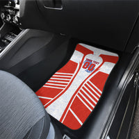 Personalized Paraguay Soccer Car Mats Harpy Eagle Mascot Football Flag