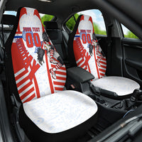 Personalized Paraguay Soccer Car Seat Cover Harpy Eagle Mascot Football Flag