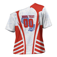 Personalized Paraguay Soccer Cross Shoulder Shirt Harpy Eagle Mascot Football Flag