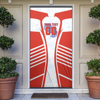 Personalized Paraguay Soccer Door Cover Harpy Eagle Mascot Football Flag